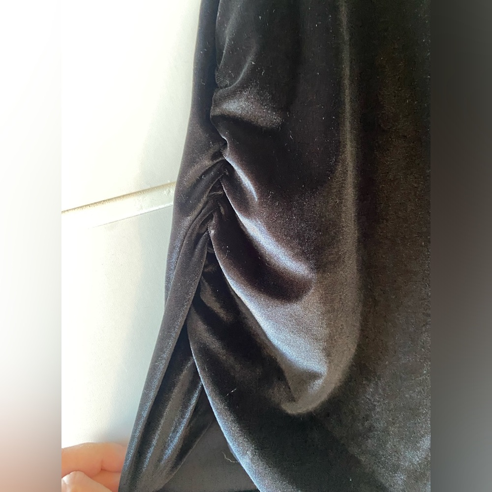 A New Day Black Velour sleeveless top